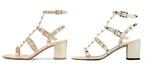 valentino block heel dupe